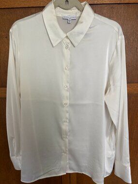 Maison D’Amelie Cream Colored Blouse Size XL